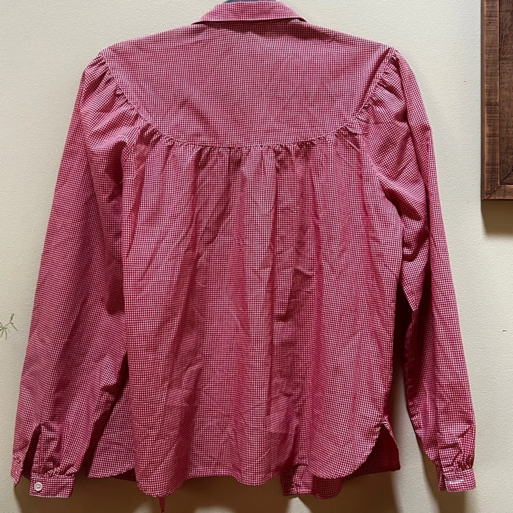 Vintage Levi's Gingham Button Down Top - Picture 5 of 9